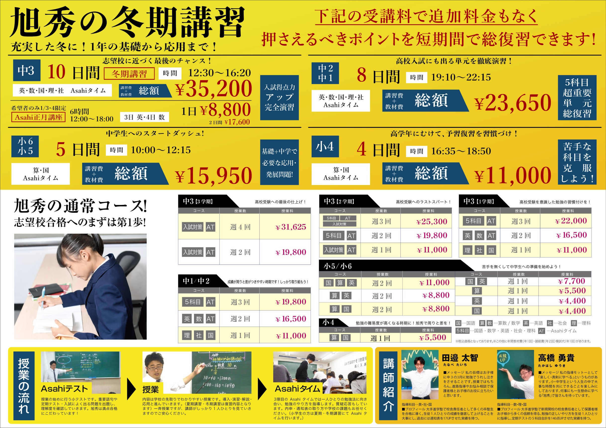 講習のチラシ裏